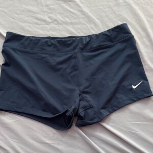 Nike Women's Dark Blue Athletic Shorts